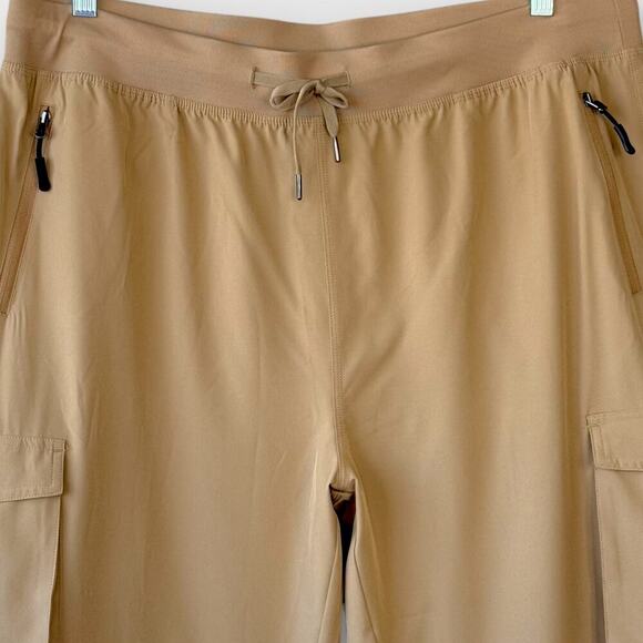 Soothfeel Capri Cargo High Waist Hiking Pants Travel Lightweight Size XXL Khaki - Picture 5 of 16